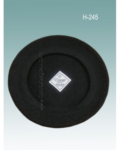 Boina lisa negra H245 - 1