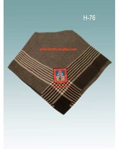 Pañuelo de cuadros negro H76 - 1