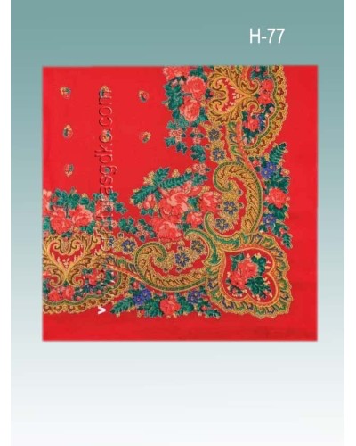 Pañuelo portugués de color rojo H77 - 1
