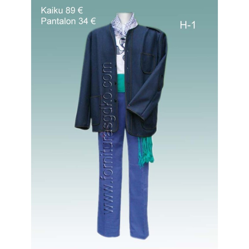 Traje aldeano vasco H1. - 1