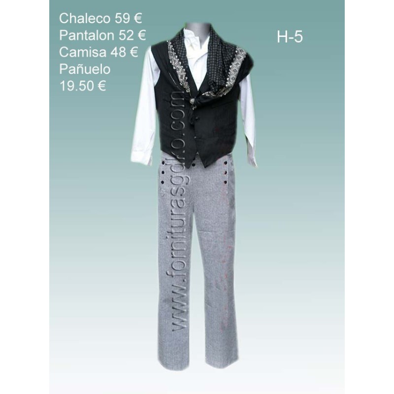 Traje vasco con chaleco H5 - 1