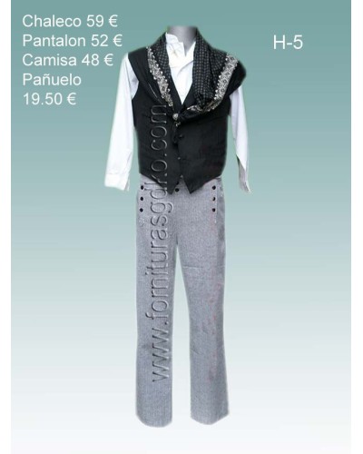 Traje vasco con chaleco H5 - 1