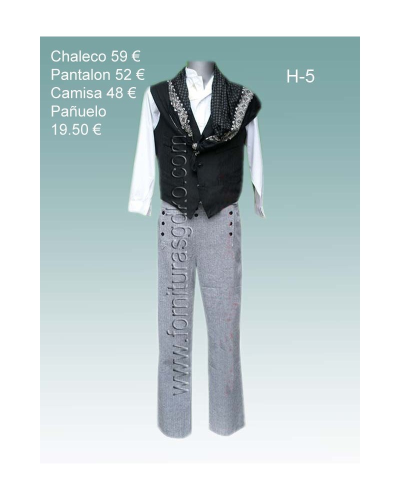 Traje vasco con chaleco H5 - 1