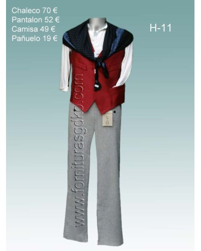 Traje regional vasco para hombre H11 - 1