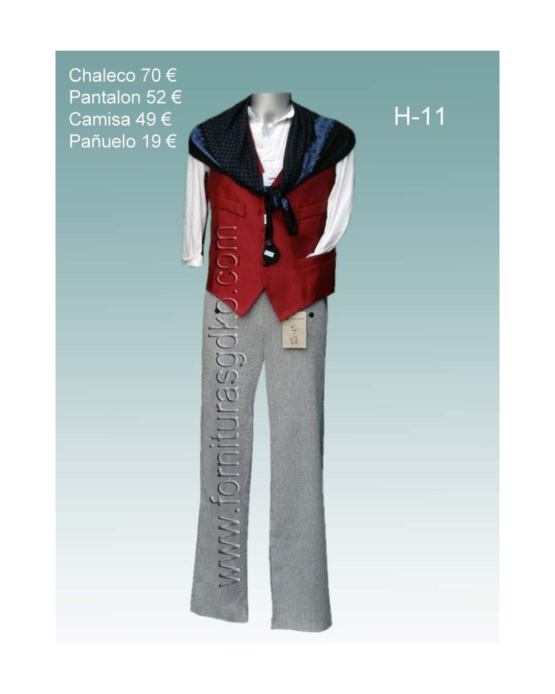 Traje regional vasco para hombre H11 - 1