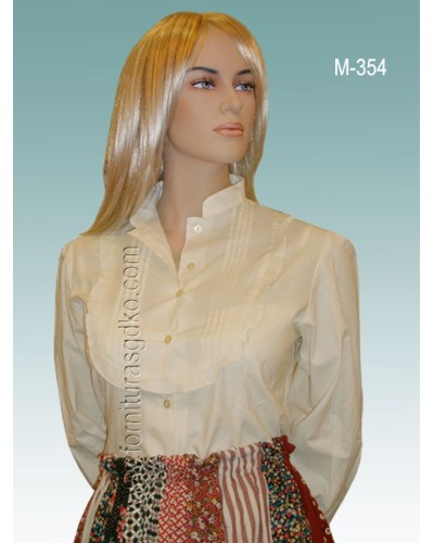 Blusa vasca de color crudo M354 - 1