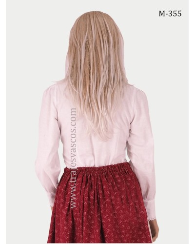 Blusa Vasca de color blanco M355 - 5