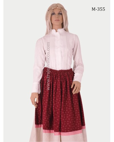 Blusa Vasca de color blanco M355 - 7