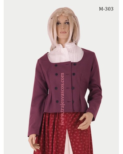 Chaqueta para trajes vascos de color lila M303 - 1
