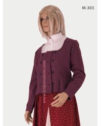 Chaqueta para trajes vascos de color lila M303