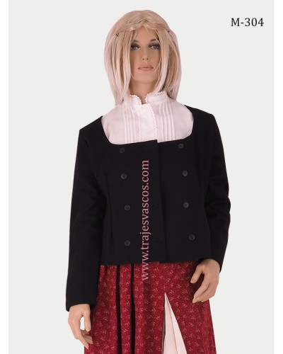 Chaqueta vasca de color negro M304 - 1