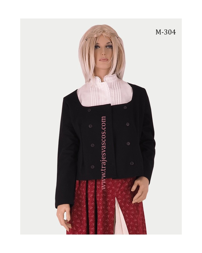 Chaqueta vasca de color negro M304 - 1