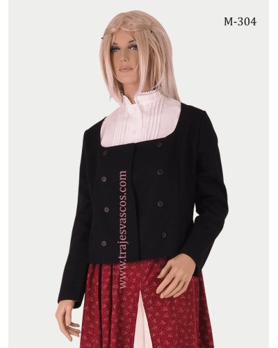 Chaqueta vasca de color negro M304 - 3
