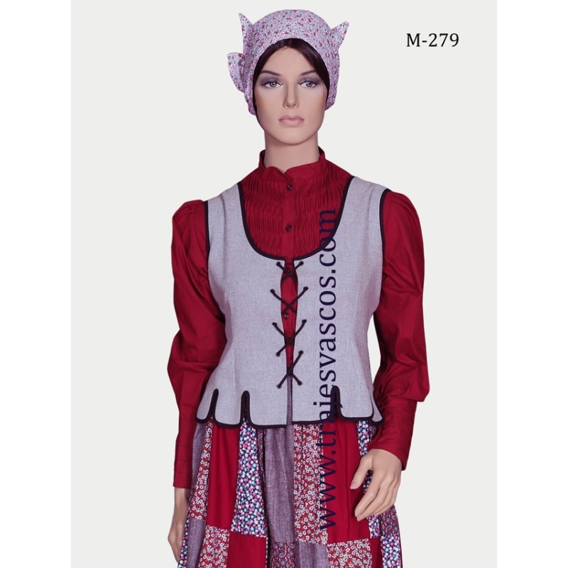 Corpiño de color gris para aldeana M279 - 1