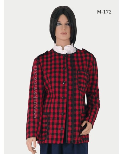 Kaiku de cuadros rojos para mujer M172 - 1