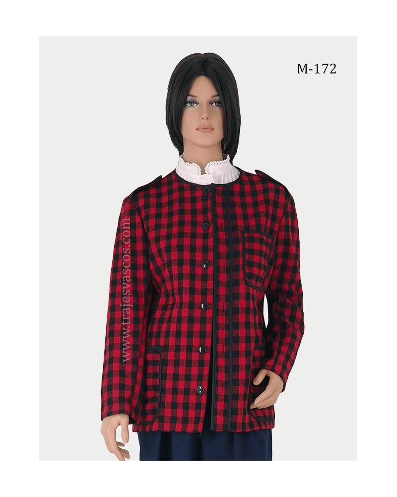 Kaiku de cuadros rojos para mujer M172 - 1
