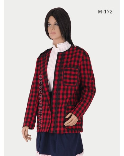 Kaiku de cuadros rojos para mujer M172 - 3