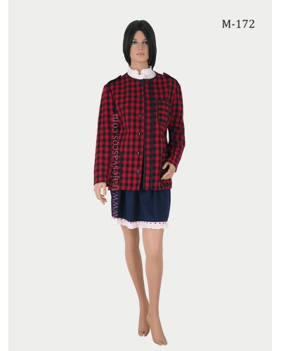 Kaiku de cuadros rojos para mujer M172 - 7
