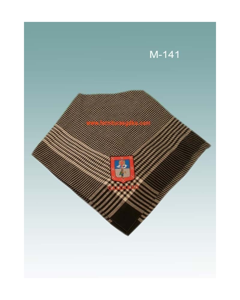 Pañuelo vasco de cuadros negros M141 - 1