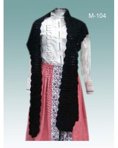 Lepo oihala beltza M104 - 2