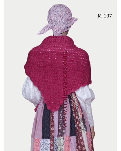 Toquilla vasca morada larga M107 - 3