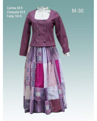 Traje vasco mujer M30. - 1