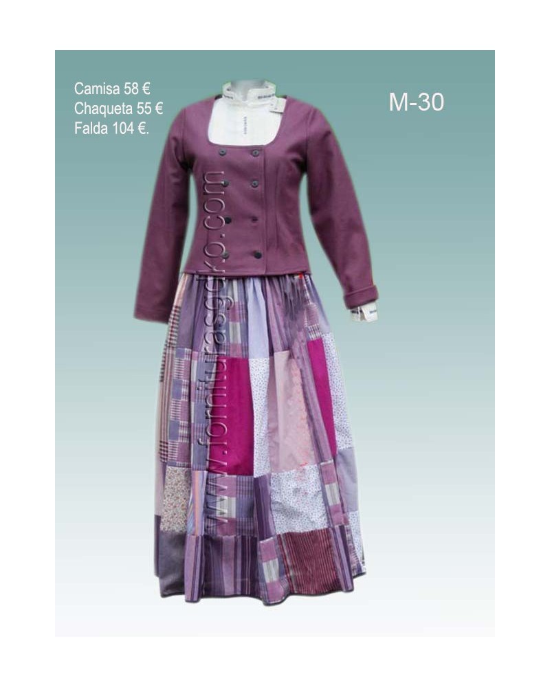 Traje vasco mujer M30. - 1