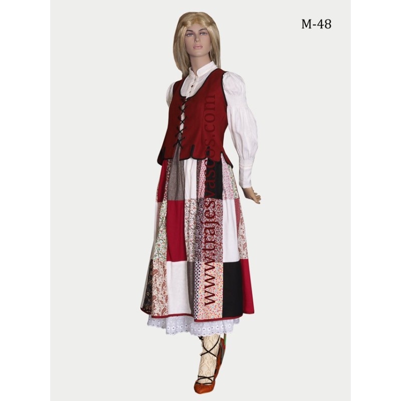 Traje de casera vasca para bodas M48 - 3