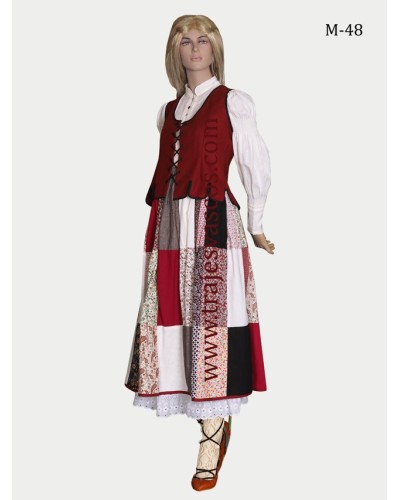 Traje de casera vasca para bodas M48 - 3