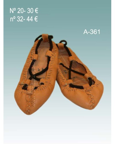 Abarcas de cuero para niña A361 - 1