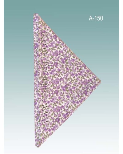 Pañuelo vasco estampado lila para niña A150 - 1