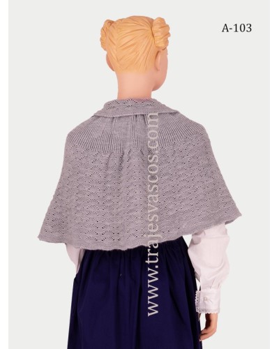 Toquilla vasca gris para niña A103 - 5