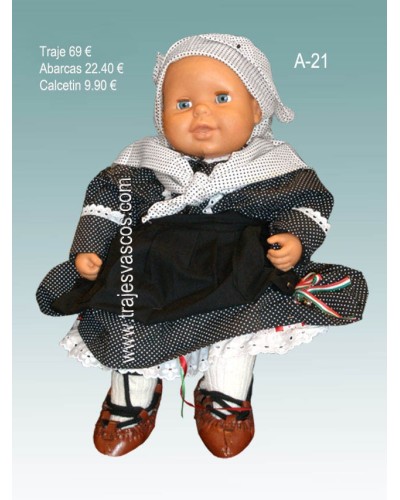 Ropa vasca para bebe niña A21. - 1