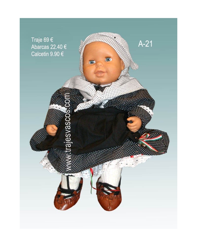 Ropa vasca para bebe niña A21. - 1