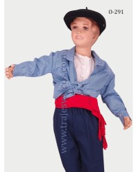 Blusón de vichy para niño O291