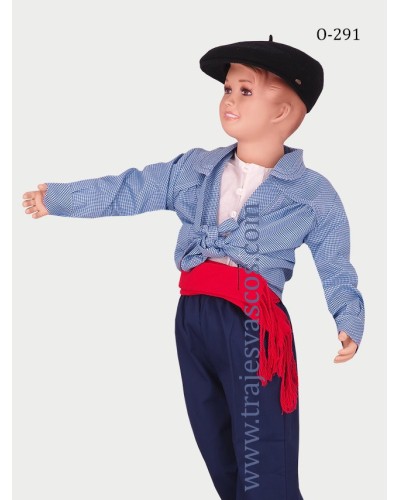 Blusón de vichy para niño O291 - 3