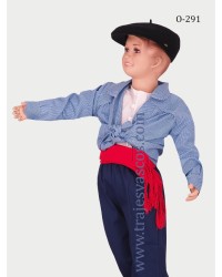 Blusón de vichy para niño O291