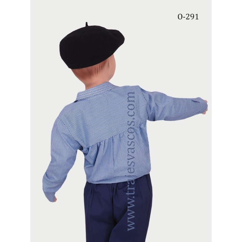 Blusón de vichy para niño O291