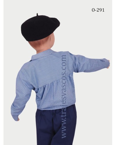 Blusón de vichy para niño O291 - 5