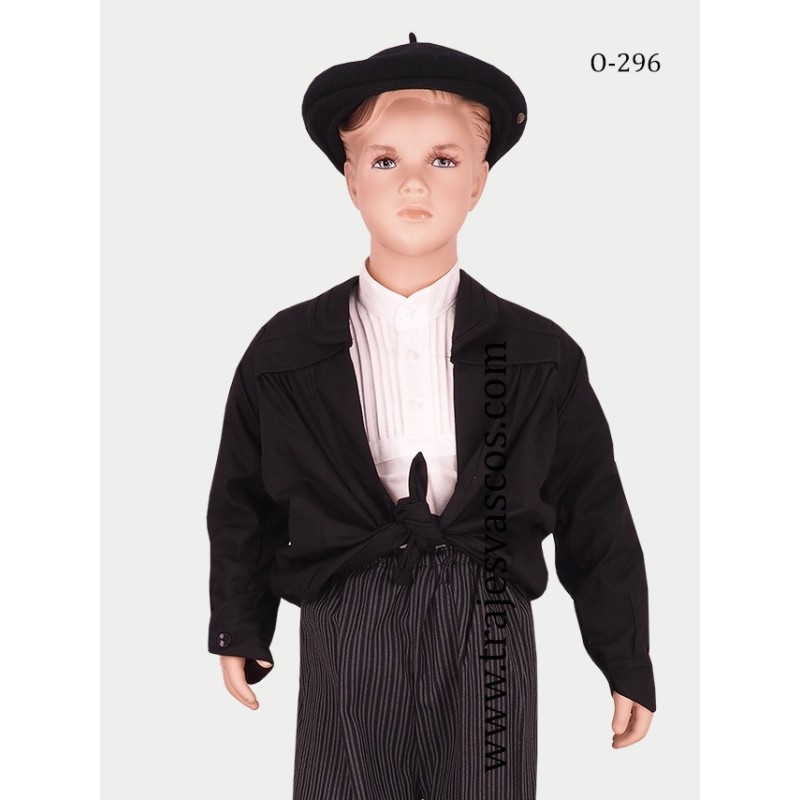 Blusón negro para niño O296