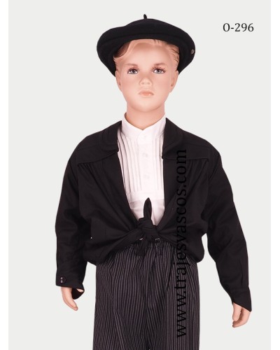 Blusón negro para niño O296 - 1