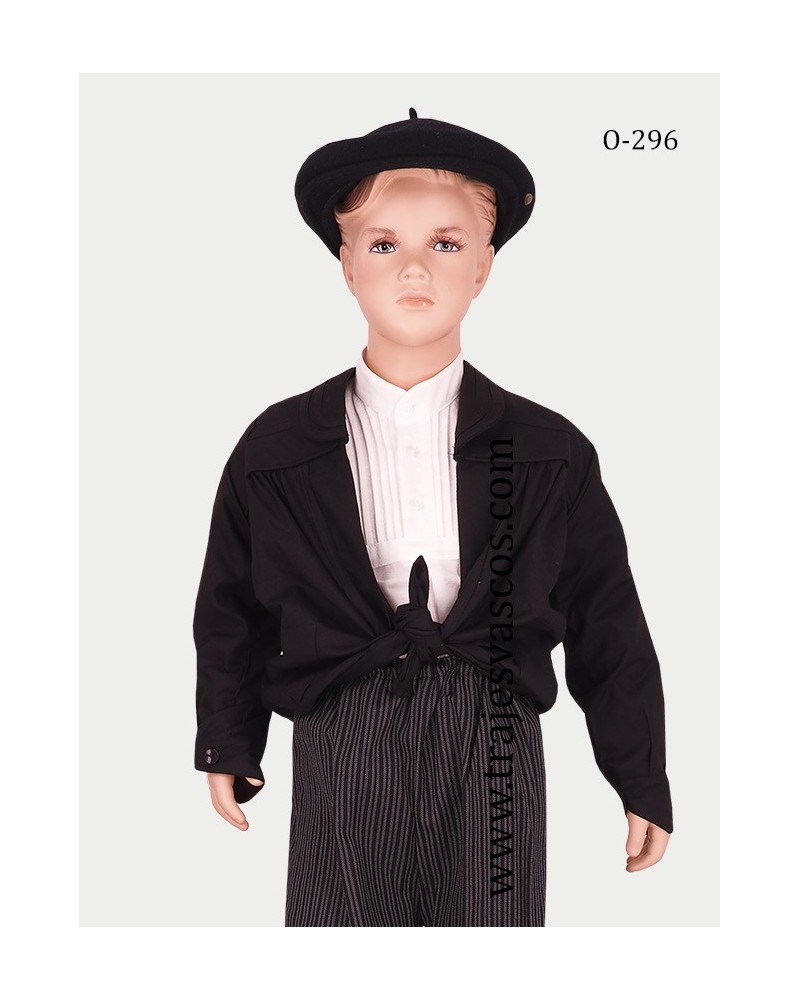 Blusón negro para niño O296 - 1