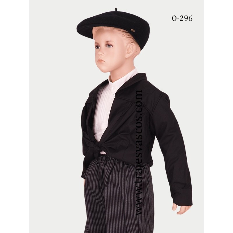 Blusón negro para niño O296