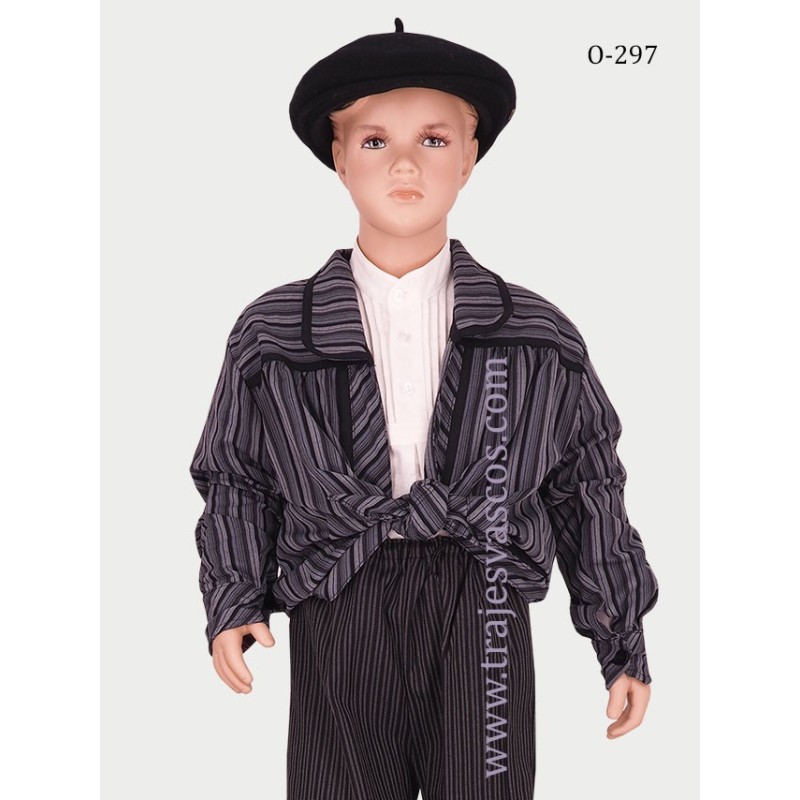 Blusón gris para niño O297 - 1