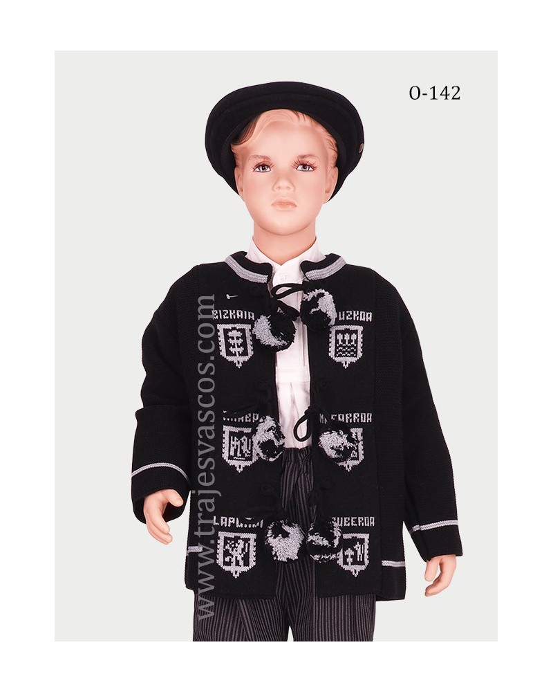 Mendigoizal negro para niño O142 - 1