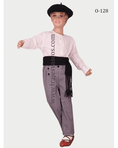 Pantalón regional vasco de niño O128 - 7