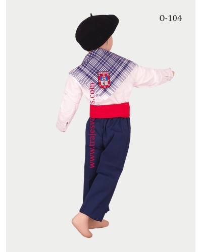 Pañuelo vasco de yerbas para niño O104 - 7