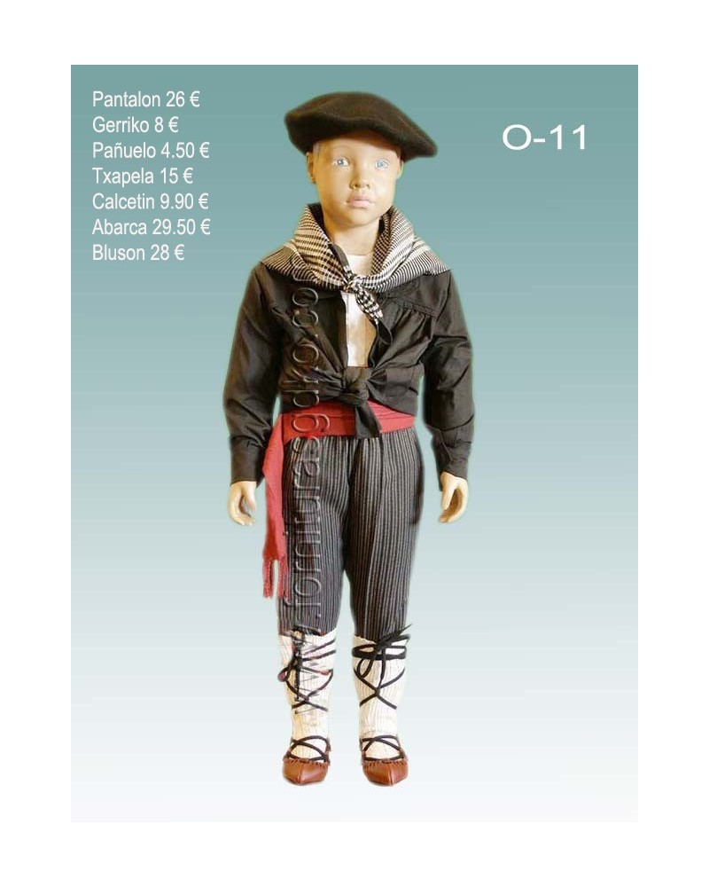 Traje vasco completo para vestir de niño O11 - 1