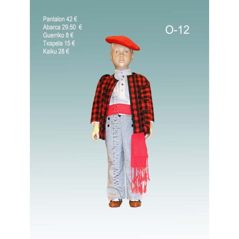 Traje aldeano niño O12. - 1