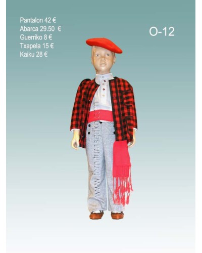 Traje aldeano niño O12. - 1